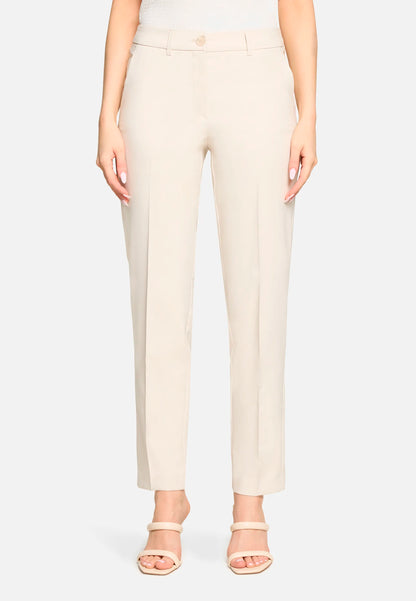 Betty Barclay Light Beige Women Business Trousers with Crease, Style Nele SKU: 6002-1080_9106 Image 01