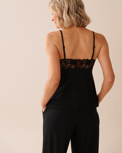 La Vie en Rose_Black Beauty_Lace Detail Modal Cami_60100147_00001_04