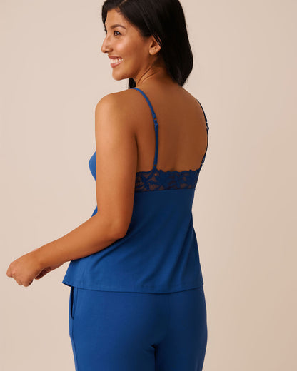 La Vie en Rose_Mazarine Blue_Lace Detail Modal Cami_60100147_40066_02