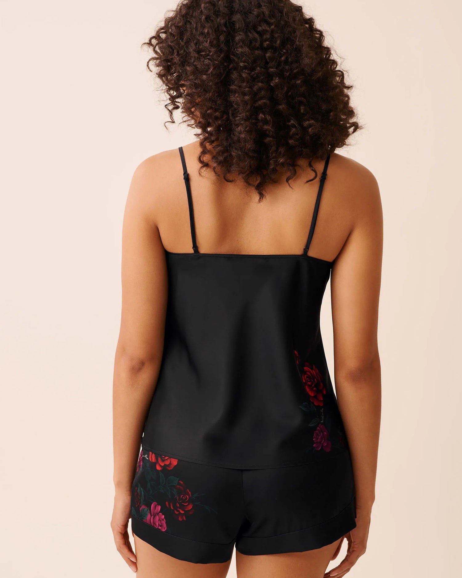 La Vie en Rose_Red Roses Placement_Luxury Edition Red Rose Print Satin Cami_60100160_P00469_04