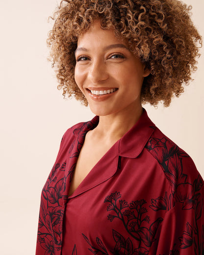 La Vie en Rose_Savvy Red Flowers_Crimson Bloom Recycled Fibers Lace Trim Button-Dow_60100166_P60419_03