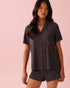 La Vie en Rose_Periscope_Ribbed Modal and Lace Trim Button-down Shirt_60100177_00049_01