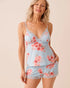 La Vie en Rose Stratosphere Blossom Women Spring Blossom Print Lace Trim Cami SKU: 60100185_P40551 Image 01