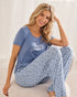 La Vie en Rose Ashleigh Blue Women Berry Print Soft Jersey T-shirt SKU: 60100190_40275 Image 01