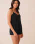 La Vie en Rose Black Beauty Women Lace Plunge Modal Cami SKU: 60100204_00001 Image 01