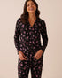 La Vie en Rose Flower Ditsy Women Floral Print Long Sleeve Button-Down Shirt SKU: 60100209_P00541 Image 01