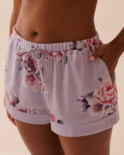 LUXURY EDITION Victorian Floral Satin Shorts_60200106_P50069_01