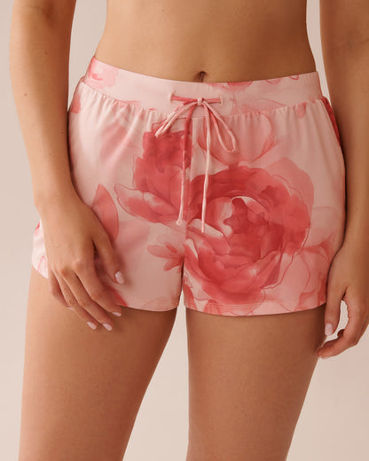La Vie en Rose_Recycled Fibers Floral Pajama Shorts_60200132_P60354_01