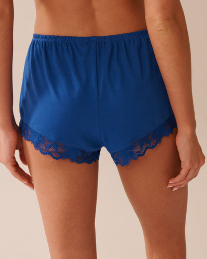 La Vie en Rose_Mazarine Blue_Lace Detail Modal Shorts_60200140_40066_02