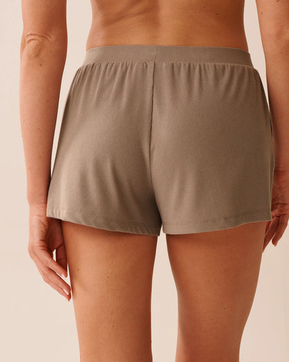 La Vie en Rose_Cinder_Ribbed Modal Shorts_60200145_00011_03