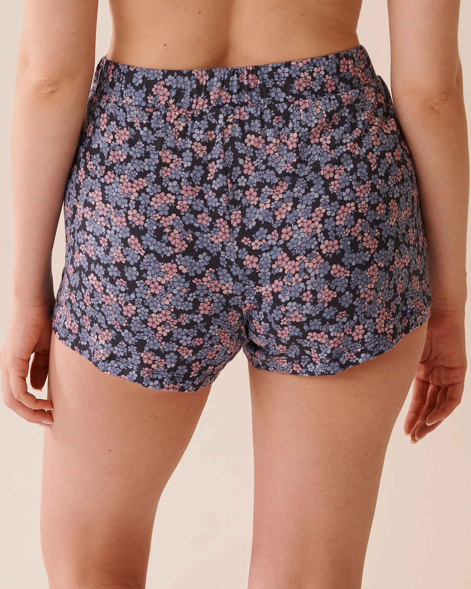 La Vie en Rose_Multi Periscope Ditsy_Ditsy Floral Print Soft Jersey Pajama Shorts_60200150_P00458_02