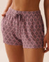 La Vie en Rose_Mauve Geo Ditsy_Geo Print Soft Jersey Pajama Shorts_60200150_P50101_01