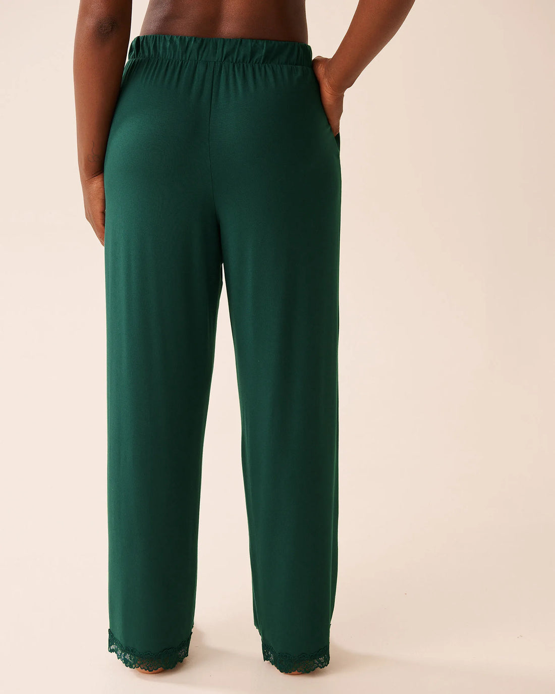 La Vie en Rose_Botanical Garden_Lace Trim Modal Pants_60200158_30140_02