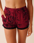 La Vie en Rose_Savvy Red Flowers_Crimson Bloom Recycled Fibers Lace Trim Shorts_60200159_P60419_01
