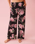 La Vie en Rose_Black & Pink Flowers_Peony Print Recycled Fibers Pants_60200169_P00489_01