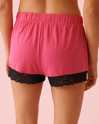 La Vie en Rose_Pink_Lace Trim Modal Shorts_60200172_60228_02