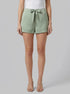 La Vie en Rose_Green_Satin Shorts_60200175_30059_00