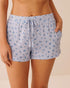 La Vie en Rose Kentuky  Blueberry Women Berry Print Soft Jersey Pajama Shorts SKU: 60200182_P40559 Image 01