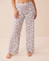La Vie en Rose Blue Mix Ditsy Women Ribbed Modal Pants SKU: 60200192_P40572 Image 01
