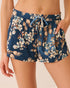 La Vie en Rose Butterfly Garden Women Butterfly Garden Print Pajama Shorts SKU: 60200196_P40613 Image 01