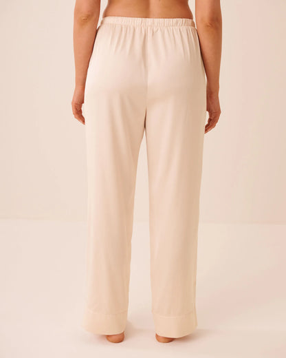 La Vie en Rose Silver Peony Women Luxury Edition Satin Pants SKU: 60200197_60027 Image 02