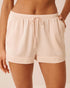 La Vie en Rose Silver Peony Women Luxury Edition Satin Shorts SKU: 60200198_60027 Image 01