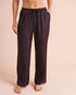 La Vie en Rose Plum Perfect Women Luxury Edition Lace Trim Satin Pants SKU: 60200202_50103 Image 01