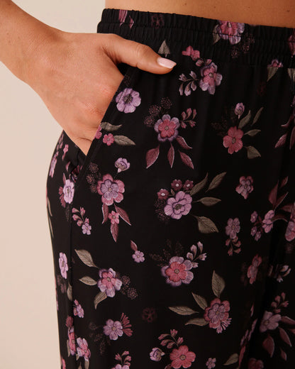 La Vie en Rose Flower Ditsy Women Floral Print Pajama Pants SKU: 60200204_P00541 Image 03