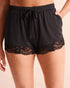 La Vie en Rose Black Beauty Women Lace-Trim Shorts SKU: 60200206_00001 Image 01
