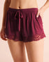 La Vie en Rose Beaujolais Women Lace-Trim Shorts SKU: 60200206_60123 Image 01
