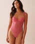 La Vie en Rose_Floral Lace and Mesh Push-up Teddy_60300104_60008_01