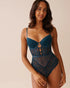 La Vie en Rose_Reflecting Pond_Floral Lace and Mesh Strappy Teddy_60300111_40241_01