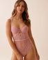 La Vie en Rose_Zephyr_Floral Lace and Mesh Strappy Teddy_60300111_60160_01
