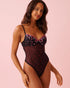 La Vie en Rose Black Beauty Women Heart Embroidered Mesh Push-up Teddy SKU: 60300118_00001 Image 01