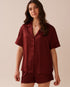 La Vie en Rose_Sun-Dried Tomato_LUXURY EDITION Short Sleeve Satin Pajama Set_60400058_60205_01