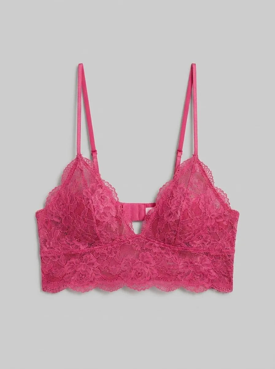 La Vie en Rose_Fuchsia Rose_Floral Lace 2-piece Set_60400066_60228_00