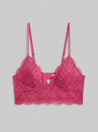 La Vie en Rose_Fuchsia Rose_Floral Lace 2-piece Set_60400066_60228_00