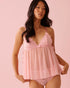 La Vie en Rose_Tickled Pink_Lace and Mesh Babydoll 2-piece Set_60400067_60229_01
