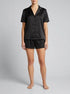 La Vie en Rose_Black Heart Jacquard_LUXURY EDITION Short Sleeve Heart Jacquard Satin Pajama Set_60400068_P00488_00