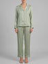 La Vie en Rose_Mineral Gray Stripes_LUXURY EDITION Striped Long Sleeve Satin Pajama Set_60400069_P30146_00