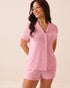 La Vie en Rose Nosegay Women Short Sleeve Modal Pajama Set SKU: 60400075_60245 Image 01