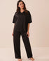 La Vie en Rose Black Beauty Women LUXURY EDITION Short Sleeve Satin Pajama Set SKU: 60400076_00001 Image 01