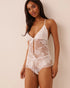 La Vie en Rose Snow White Women Floral Lace Open Babydoll Set SKU: 60400078_10011 Image 01