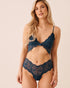 La Vie en Rose Midnight Navy Women Leopard Lace 2-Piece Set SKU: 60400081_40008 Image 01