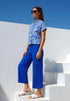 Betty Barclay Adria Blue Women Plain Linen Trousers SKU: 6047-1340_8327 Image 01