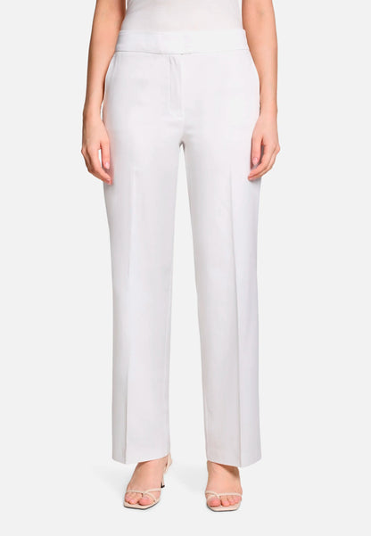 Betty Barclay Offwhite Women Business Trousers with a Crease SKU: 6050-1246_1014 Image 02