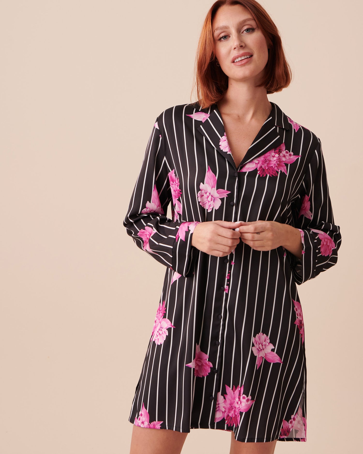 Satin Long Sleeve Sleepshirt_60500127_P00314_01