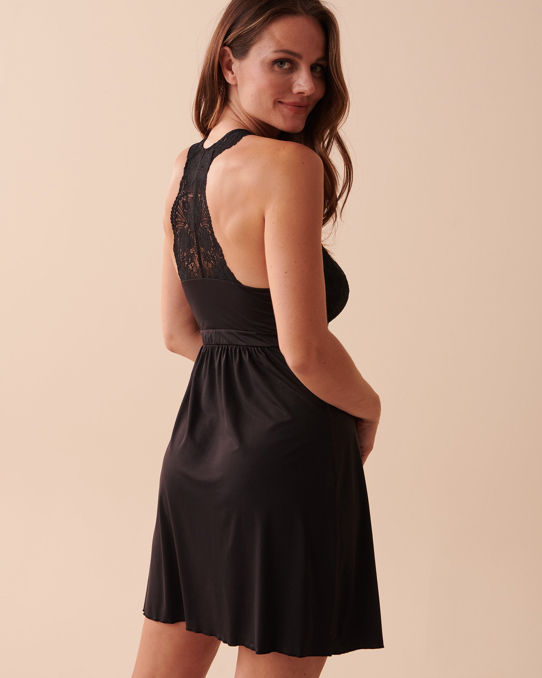 Micro Nylon Lace Chemise_60500133_00001_02