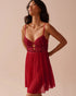 2-tone Lace and Mesh Plunge Nightie_60500163_60169_01