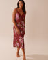 La Vie en Rose_Sun-Dried Flowers_LUXURY EDITION Rose Print Satin and Lace Trim Long Nightie_60500199_P60390_01